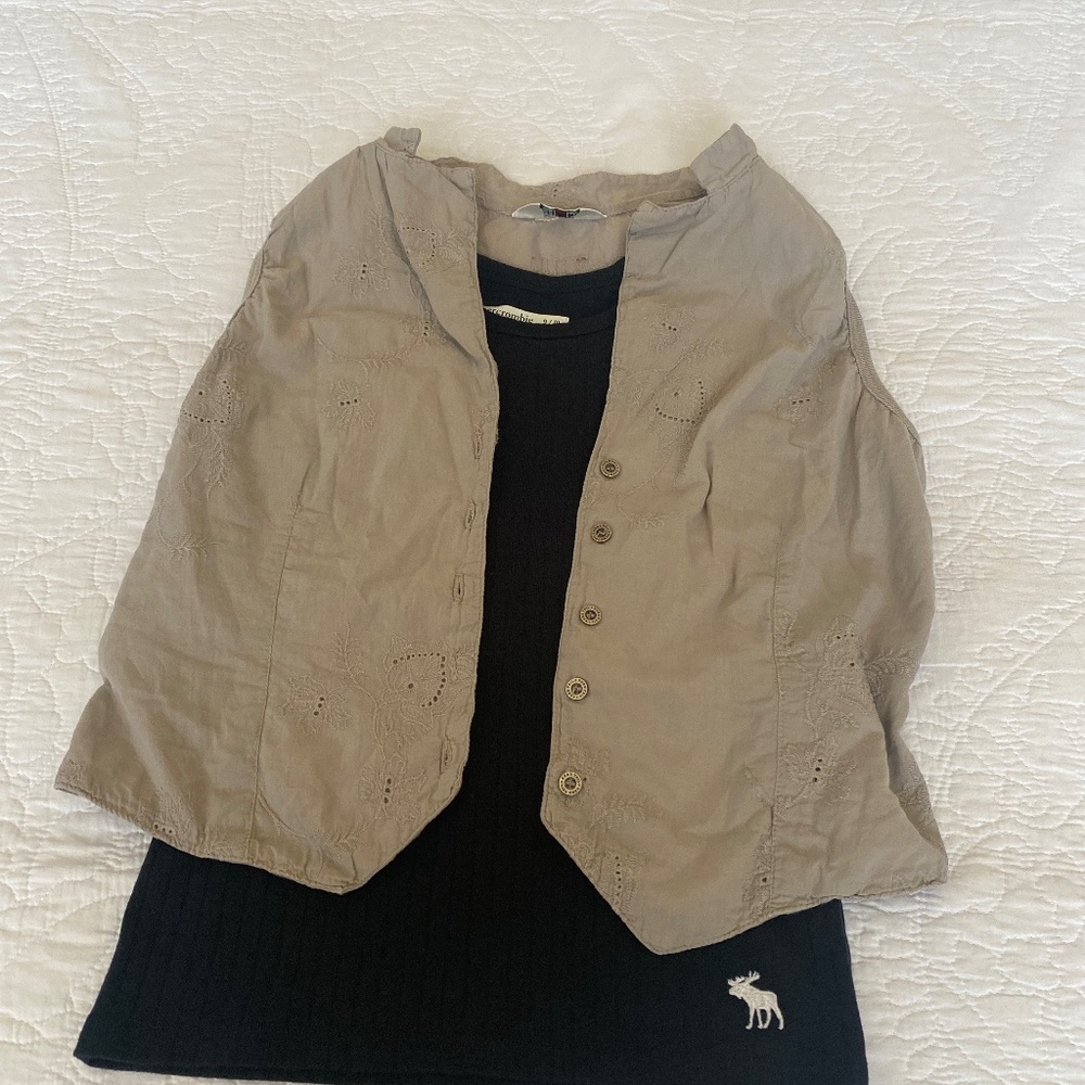 Hard Tail vest,  Abercrombie girl’s tops 7-10